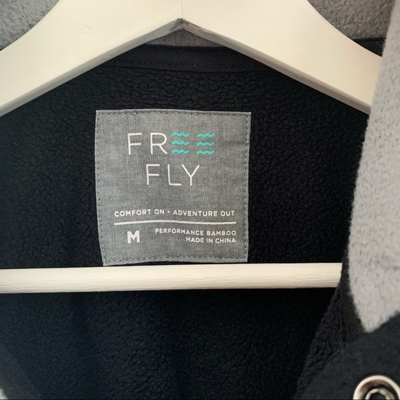 FREE FLY bamboo polar fleece snap pullover - Picture 3 of 4